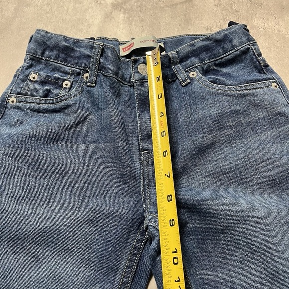 Vtg Levis Jeans Student 14Reg 27x29 Medium Wash 505 Regular Straight Leg Denim - Picture 4 of 10